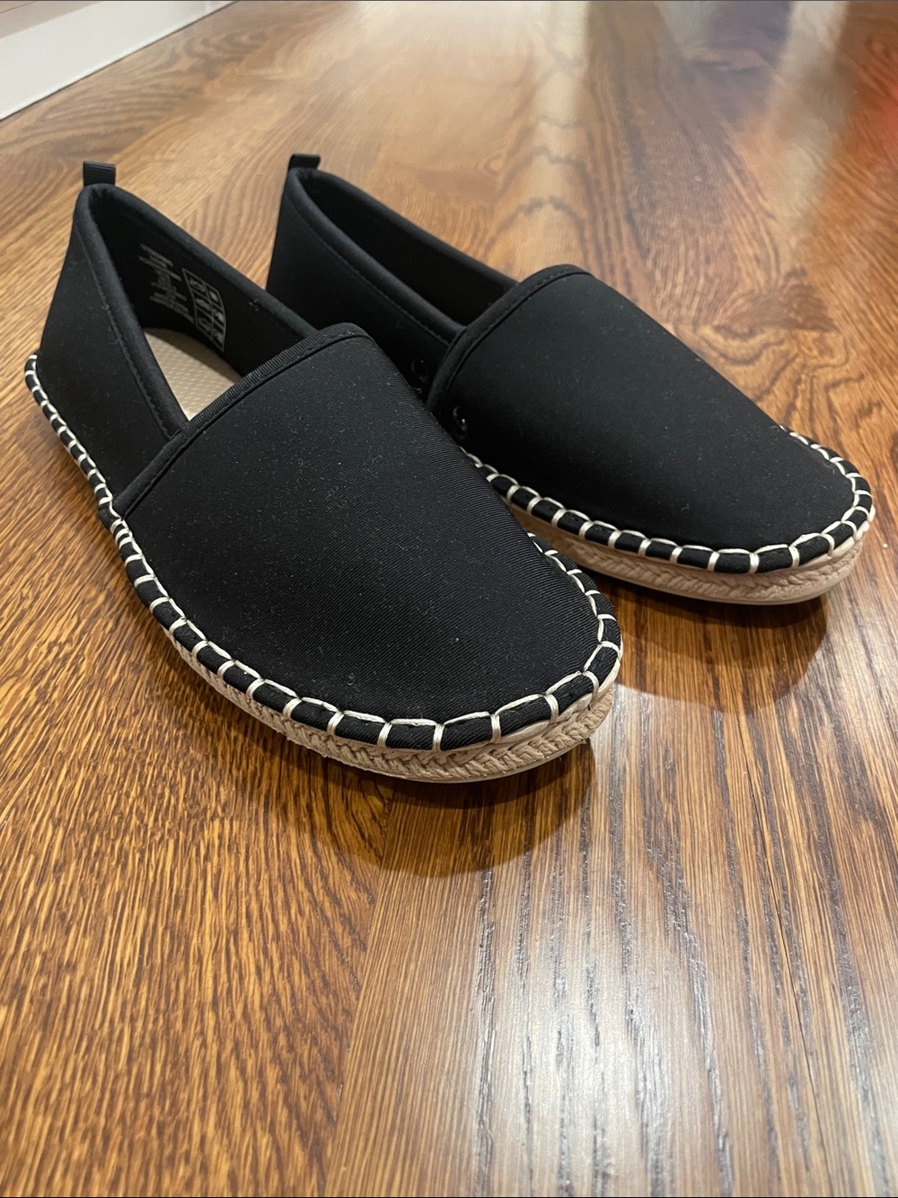 Land’s End Women's Espadrille Beach And Water Shoes Black Size 7 NWOT